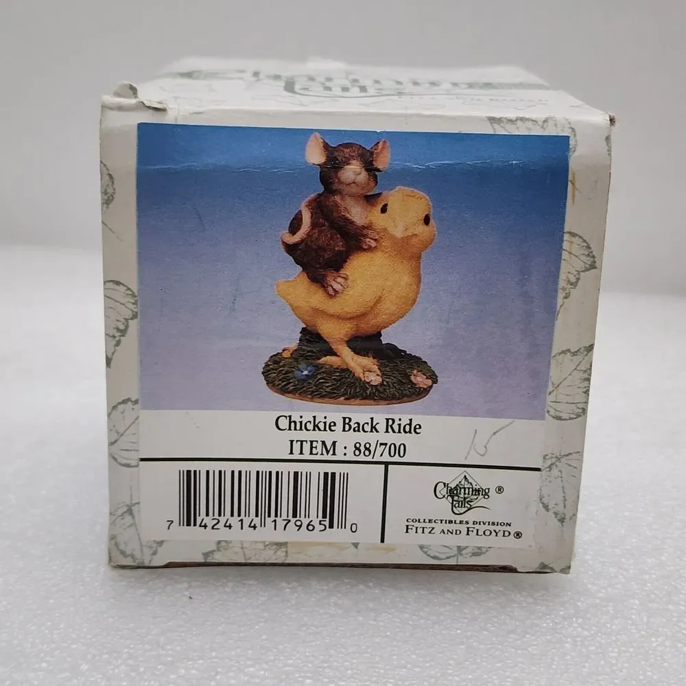 Charming Tails - Fitz‎ & Floyd - Chickie Back Ride 88/700 - Vintage